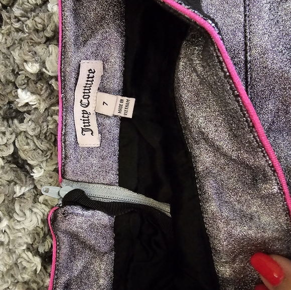 Girls Metallic Purple Juicy Couture Skirt Size 7 - Picture 4 of 5